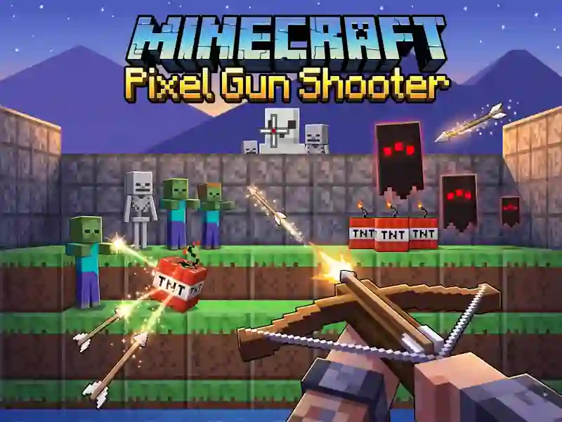 Logħba Minecraft Pixel Gun Shooter onlajn