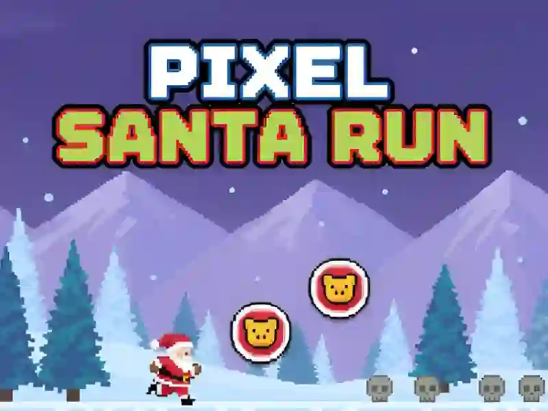 Logħba Pixel Santa Run onlajn