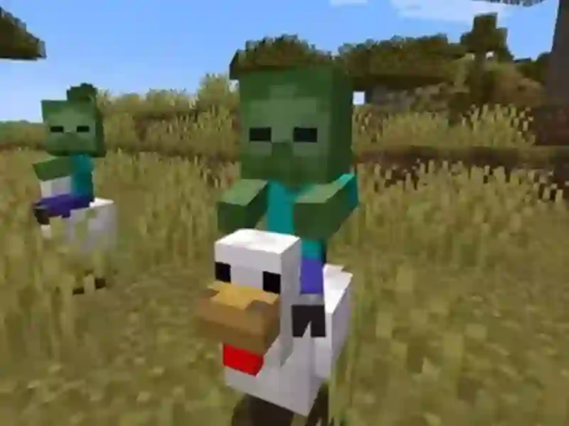 Logħba Chicken Jockey Hidden Lava Chicken 2 onlajn