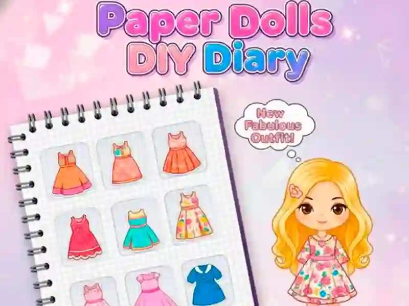 Logħba Paper Dolls Djarju DIY onlajn
