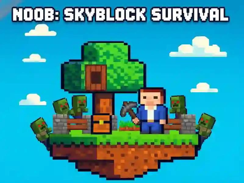Logħba Noob: Sopravivenza Skyblock onlajn
