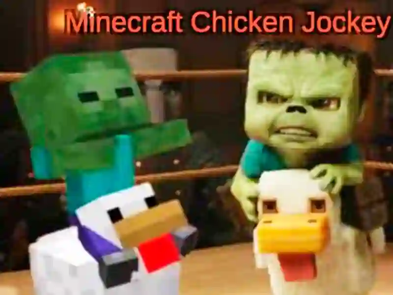 Logħba Minecraft Chicken Jockey onlajn