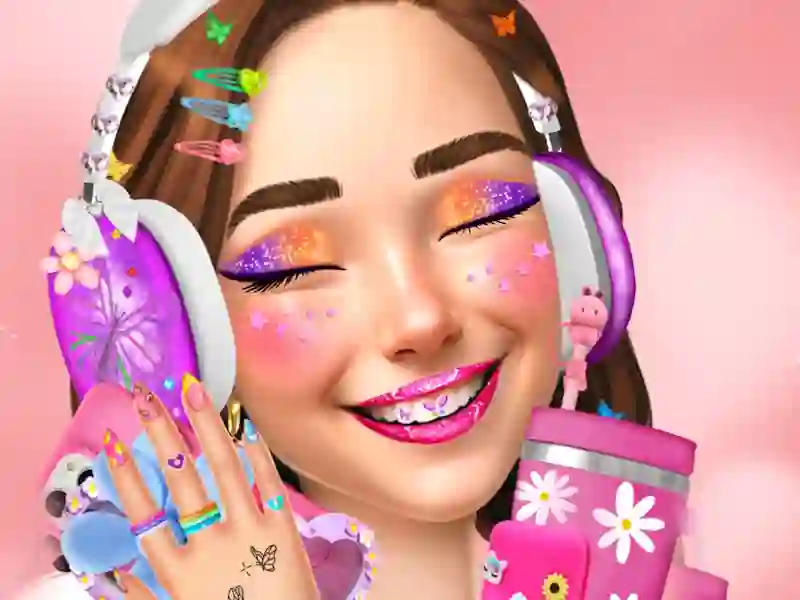 Logħba Estetika tat-tfajla friska onlajn