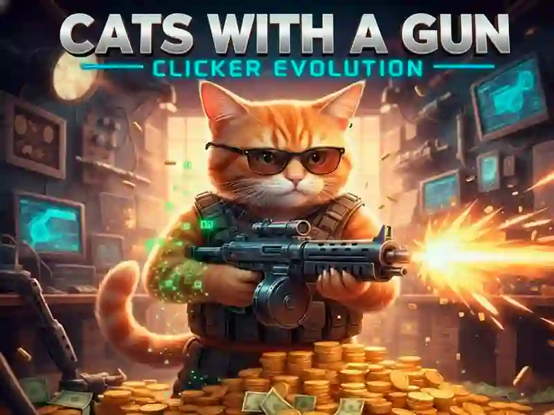 Logħba Qtates b'Evoluzzjoni tal-Gun Clicker onlajn