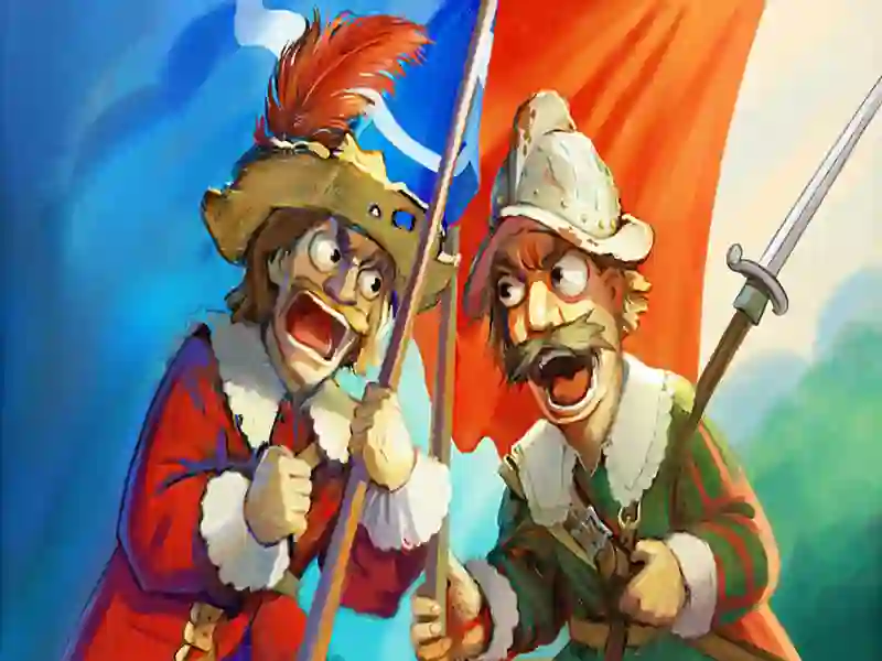 Logħba Gunpowder tal-Musketeers vs Steel onlajn