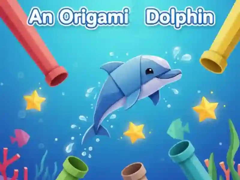 Logħba Delfin origami onlajn