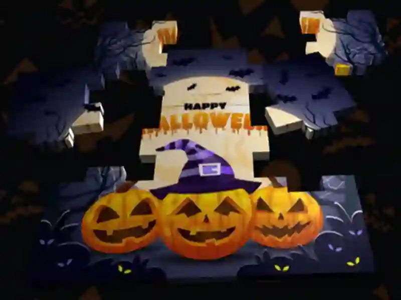 Logħba 3D Halloween Jigsaw onlajn Logħba 3D Halloween Jigsaw onlajn
