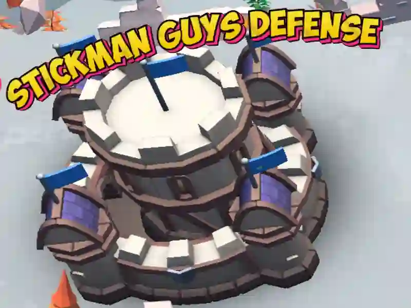 Logħba Stickman Guys Defense onlajn