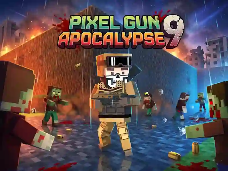 Logħba Pixel gun apocalypse 9 onlajn