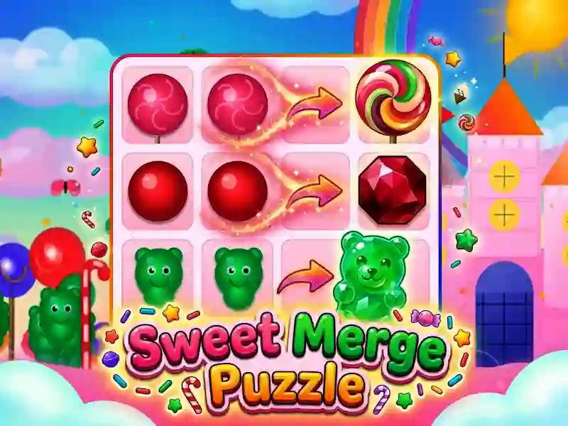 Logħba Sweet Merge Puzzle onlajn