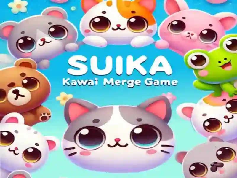 Logħba Suika Kawaii Merge Game onlajn
