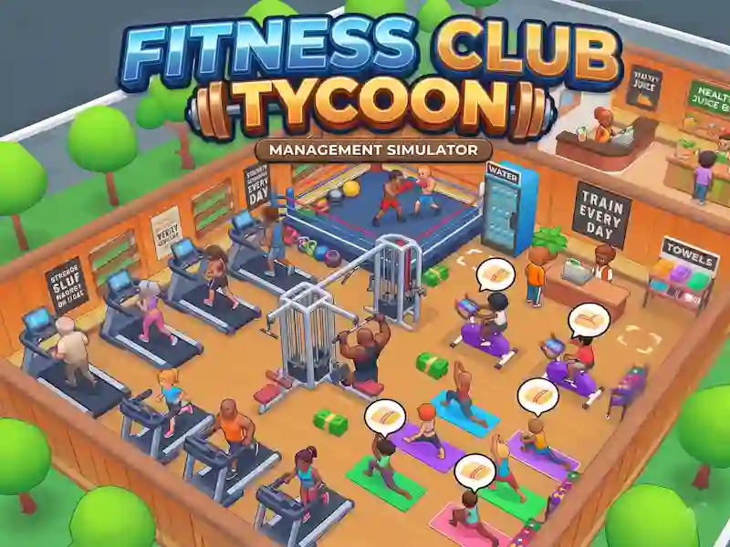 Logħba Fitness Club Tycoon onlajn