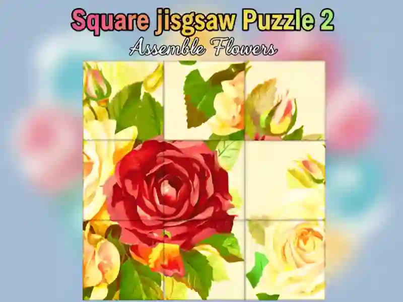 Logħba Square jigsaw Puzzle 2 Arma Fjuri onlajn