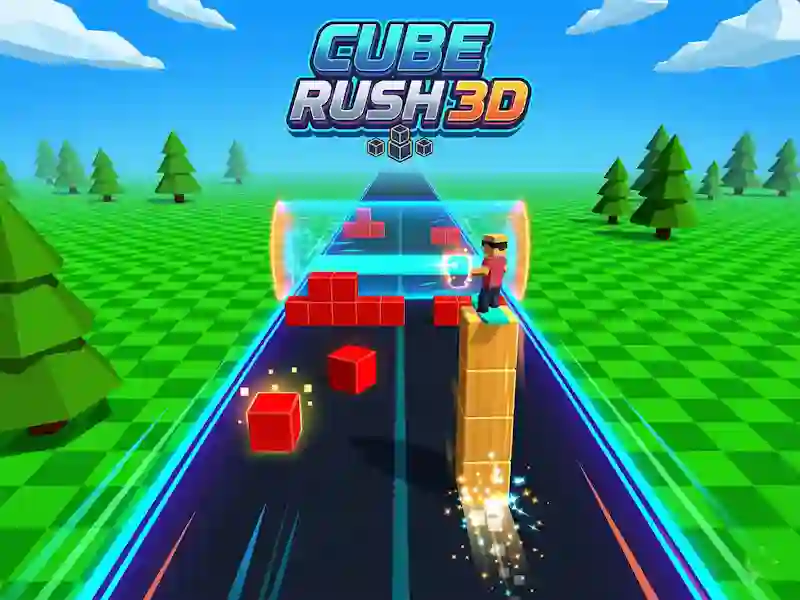 Logħba Cube Rush 3D onlajn