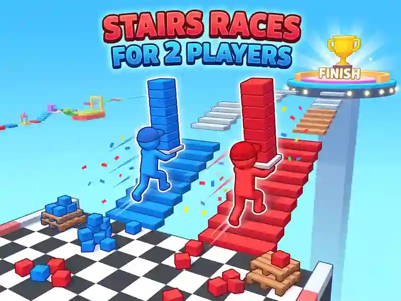 Logħba Stairs Races For 2 Players onlajn