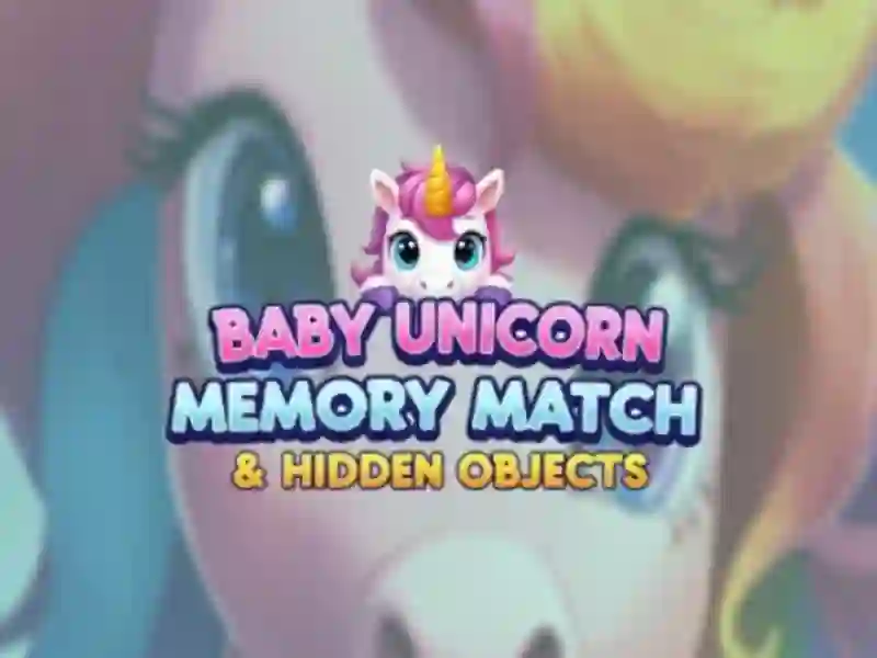 Logħba Baby Unicorn Memory Match & Oġġetti Moħbija onlajn