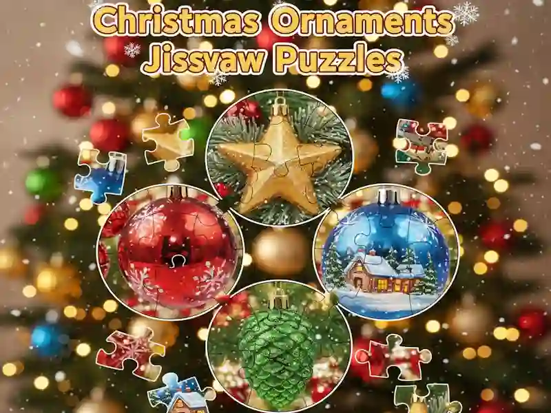 Logħba Ornamenti tal-Milied Jigsaw Puzzles onlajn
