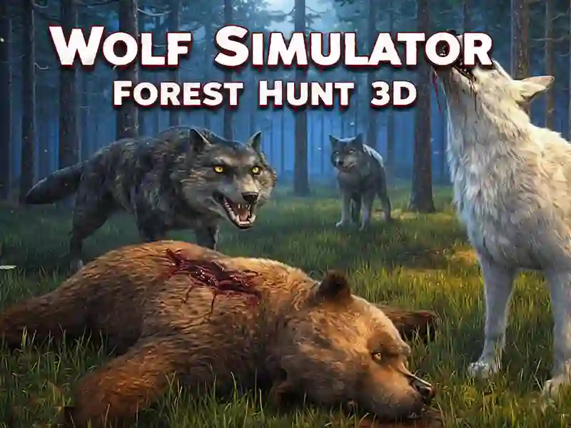 Logħba Wolf Simulatur Forest Hunt 3D onlajn