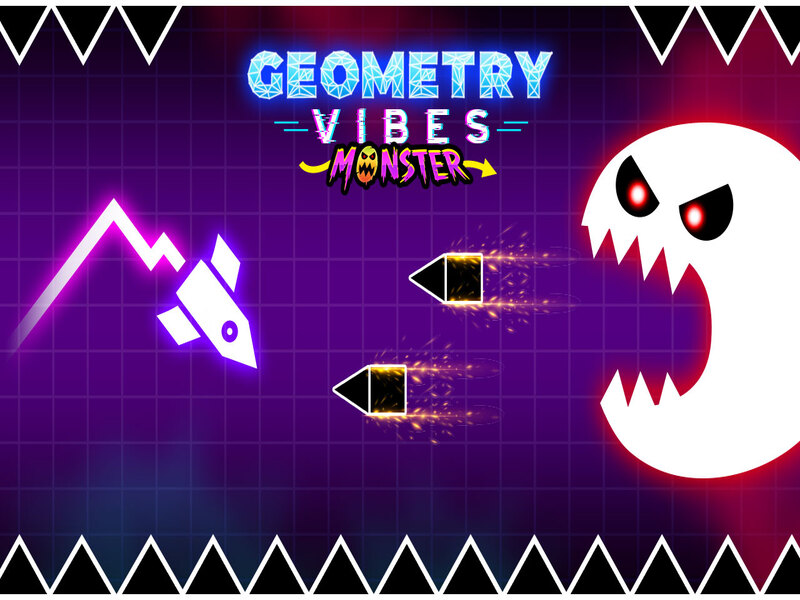 Logħba Ġeometrija Vibes Monster onlajn