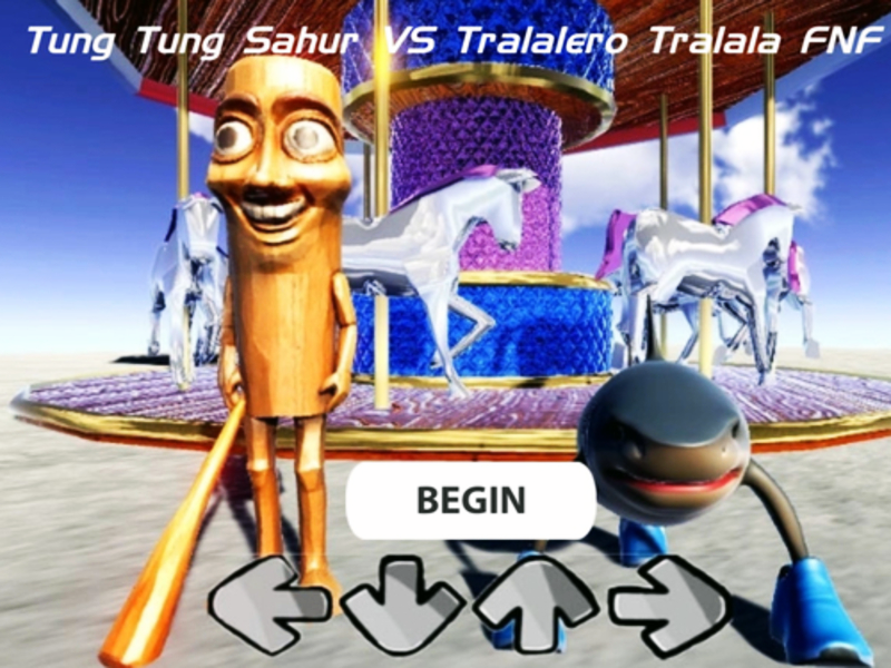 Logħba Tung tung sahur vs tralalero tralala fnf onlajn