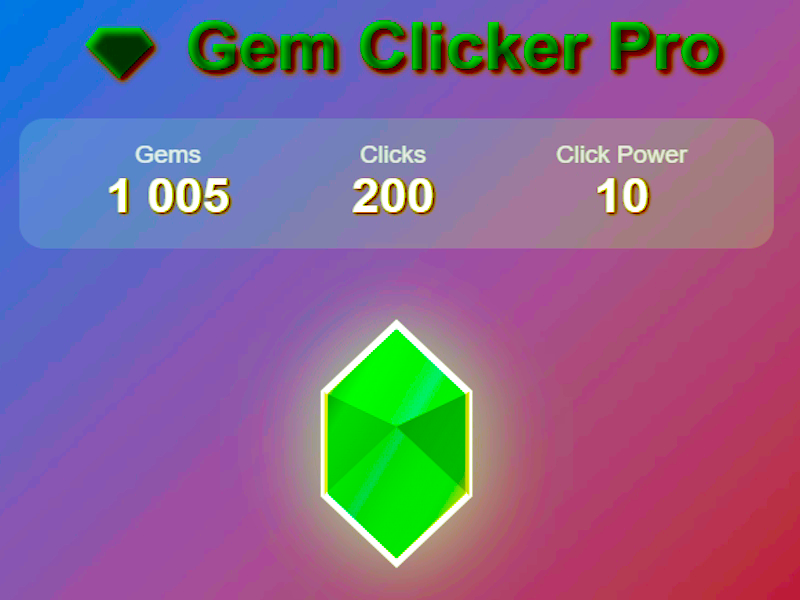 Logħba Gem Clicker Pro onlajn