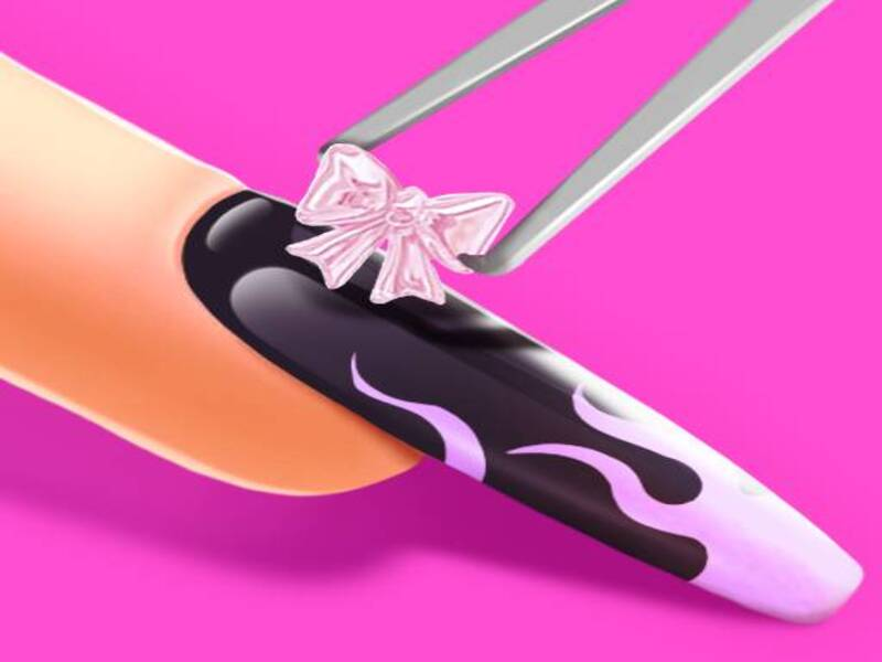 Logħba 3d Acrylic Nail: Game Art tad-dwiefer onlajn