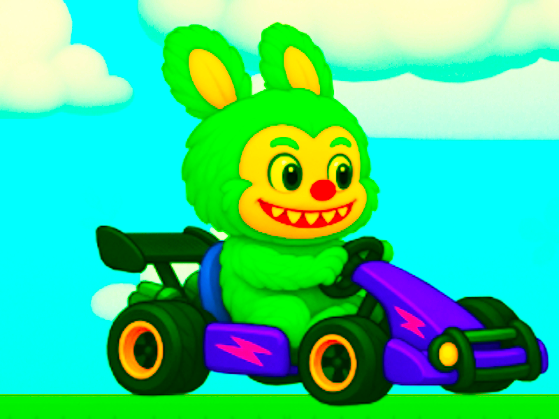 Logħba Labubu Gokart onlajn