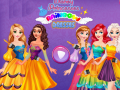 Logħba Prinċessi Disney: Ħwejjeġ Rainbow onlajn