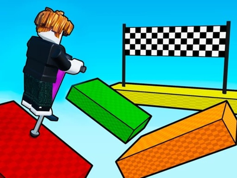 Logħba OBBY: Pogo Parkour! onlajn