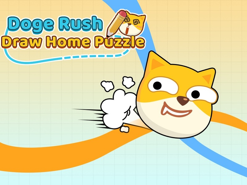Logħba Doge Rush tiġbed puzzle tad-dar onlajn