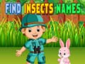 Logħba Find Insect Names onlajn