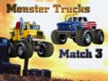 Logħba Monsters Trucks Match 3 onlajn