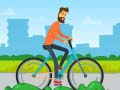 Logħba Vjaġġ tal-Bike tal-Familja fil-Park Match 3 onlajn