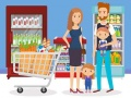 Logħba Puzzle ta' Shopping Sodisfatta onlajn