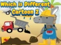 Logħba Liema ħaġa hi differenti karikaturi 2 onlajn
