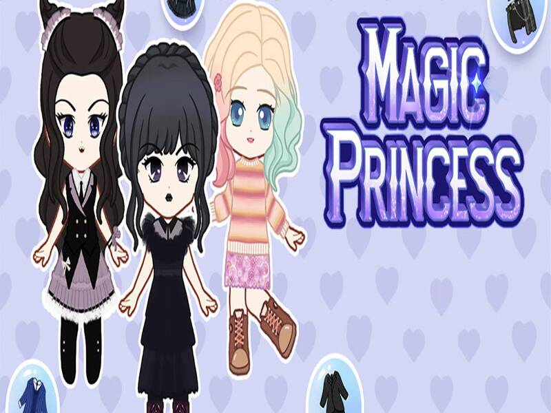 Logħba Prinċipessa Magic: Dress Up Doll onlajn