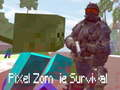 Logħba Survivenza tal-pixel zombie onlajn