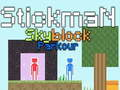 Logħba Stickman Skyblock Parkour onlajn