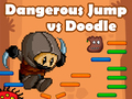 Logħba Salti Perikolużi kontra Doodle Jump onlajn