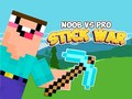 Logħba Noob kontra Pro Gwerra tal-Istiks onlajn