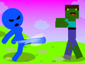 Logħba Stickman: Rifuqja mill-Zombi onlajn