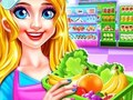 Logħba Tindif ta' Mara fil- Supermarket onlajn