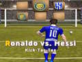 Logħba Messi vs Ronaldo Kick Tac Toe onlajn