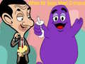 Logħba Meta l-Mr. Bean jiltaqa ma' Grimace onlajn