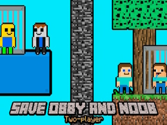 Logħba Salva lil Obby u Noob Żewġ Plejers onlajn