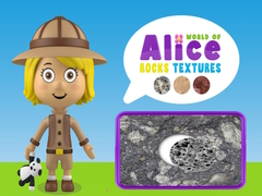 Logħba Dinja ta 'Testuri Alice Rocks onlajn
