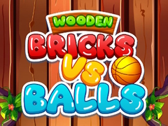 Logħba Bricks tal-injam Kontra Ballun onlajn