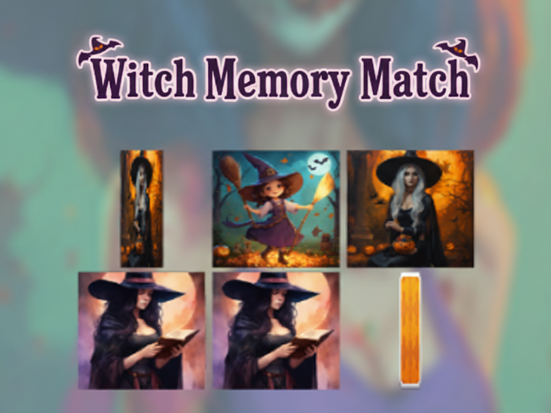 Logħba Match Memory Witch onlajn