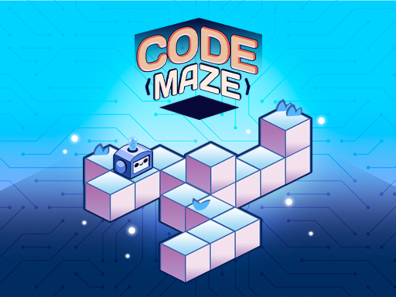 Logħba Maze tal-kodiċi onlajn