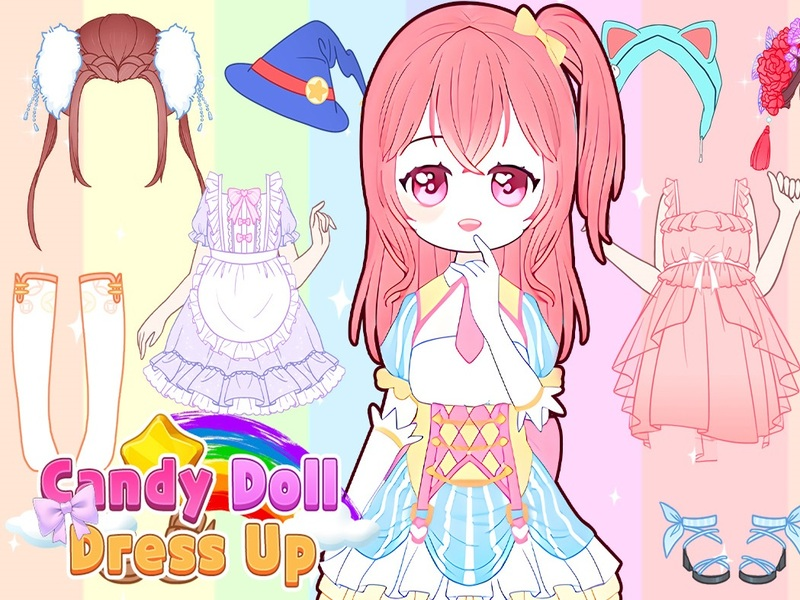 Logħba Candy Doll Dress Up onlajn